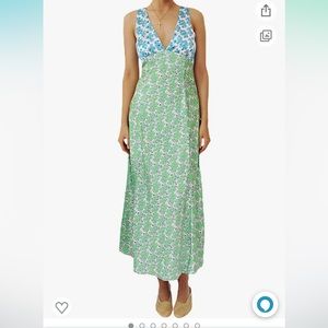 Argeousgor Y2K Floral Print Bodycon Maxi Dress